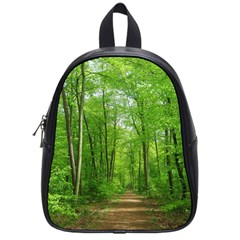 In The Forest The Fullness Of Spring, Green, School Bag (small) by MartinsMysteriousPhotographerShop