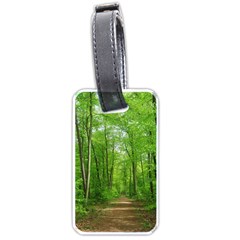 In The Forest The Fullness Of Spring, Green, Luggage Tag (one Side) by MartinsMysteriousPhotographerShop