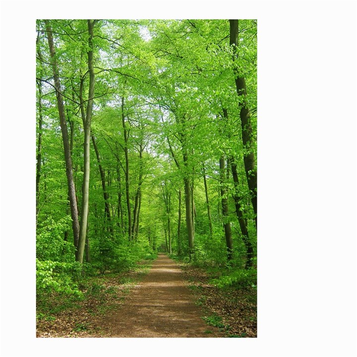 In the forest the fullness of spring, green, Small Garden Flag (Two Sides)