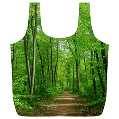 In The Forest The Fullness Of Spring, Green, Full Print Recycle Bag (xl) by MartinsMysteriousPhotographerShop