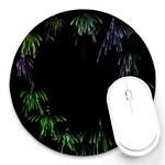 Heart Round Mousepads Front