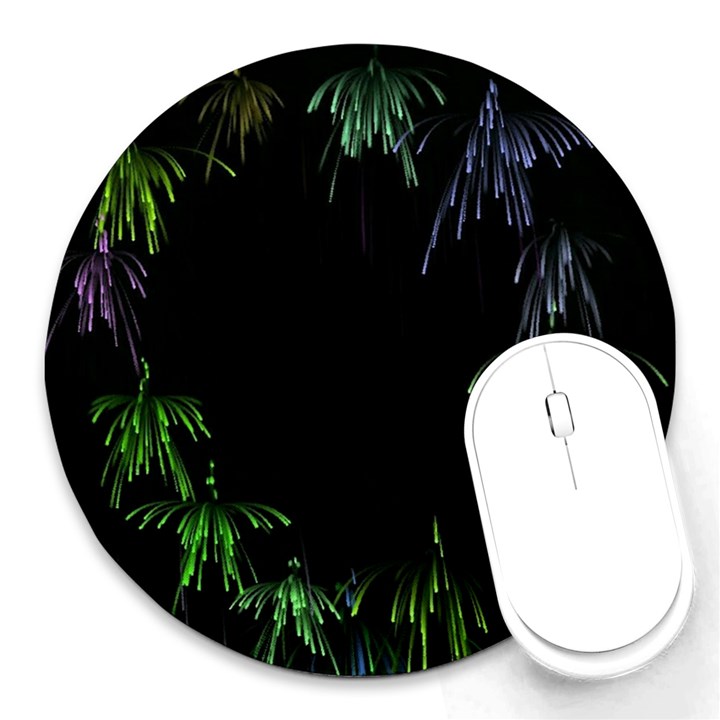 Heart Round Mousepads