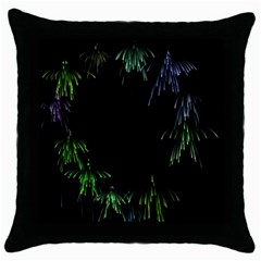 Heart Throw Pillow Case (black) by Sabelacarlos