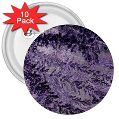 Flowers Branches Purple 3  Buttons (10 Pack)  by DinkovaArt