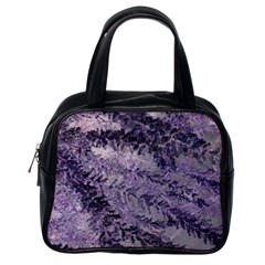 Flowers Branches Purple Classic Handbag (one Side)