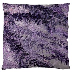 Flowers Branches Purple Standard Flano Cushion Case (two Sides) by DinkovaArt