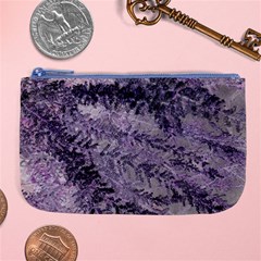 Flowers Branches Purple Large Coin Purse by DinkovaArt