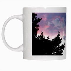 Colorful Overcast, Pink,violet,gray,black White Mugs