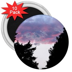 Colorful Overcast, Pink,violet,gray,black 3  Magnets (10 Pack)  by MartinsMysteriousPhotographerShop