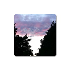 Colorful Overcast, Pink,violet,gray,black Square Magnet by MartinsMysteriousPhotographerShop