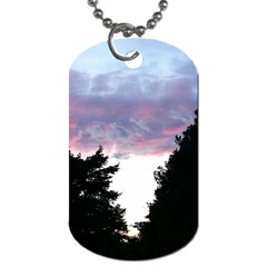 Colorful Overcast, Pink,violet,gray,black Dog Tag (one Side)