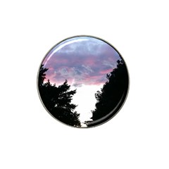 Colorful Overcast, Pink,violet,gray,black Hat Clip Ball Marker (4 Pack) by MartinsMysteriousPhotographerShop