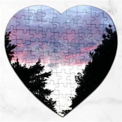 Colorful Overcast, Pink,violet,gray,black Jigsaw Puzzle (heart) by MartinsMysteriousPhotographerShop