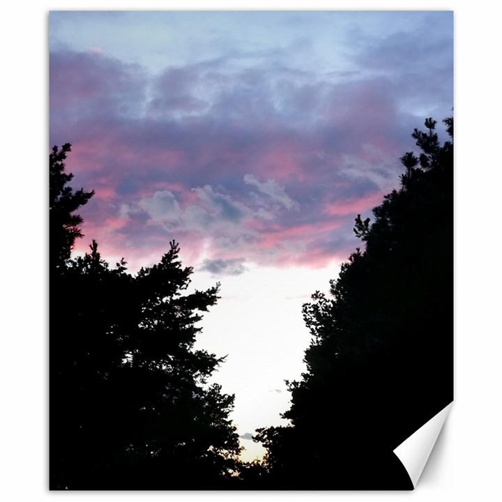 Colorful overcast, pink,violet,gray,black Canvas 8  x 10 