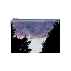 Colorful Overcast, Pink,violet,gray,black Cosmetic Bag (medium) by MartinsMysteriousPhotographerShop