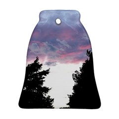 Colorful Overcast, Pink,violet,gray,black Bell Ornament (two Sides)