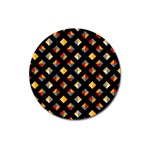 Geometric Diamond Tile Magnet 3  (Round) Front