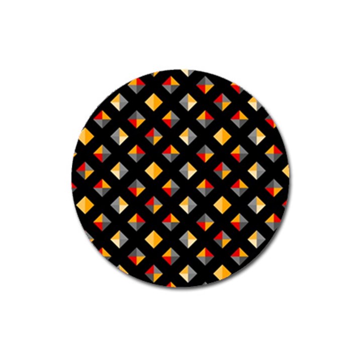 Geometric Diamond Tile Magnet 3  (Round)