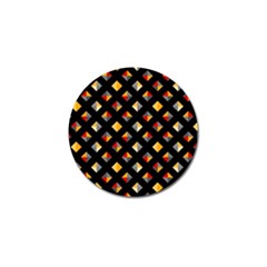 Geometric Diamond Tile Golf Ball Marker (4 Pack) by tmsartbazaar