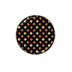 Geometric Diamond Tile Hat Clip Ball Marker (4 Pack)