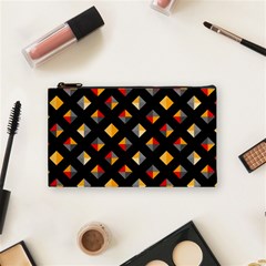 Geometric Diamond Tile Cosmetic Bag (small) by tmsartbazaar