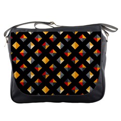 Geometric Diamond Tile Messenger Bag by tmsartbazaar