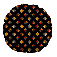 Geometric Diamond Tile Large 18  Premium Flano Round Cushions by tmsartbazaar