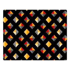 Geometric Diamond Tile Double Sided Flano Blanket (large)  by tmsartbazaar