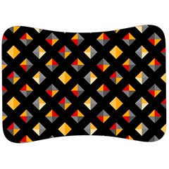 Geometric Diamond Tile Velour Seat Head Rest Cushion by tmsartbazaar