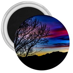 Sunset Landscape Scene, San Juan Province, Argentina003 3  Magnets by dflcprintsclothing