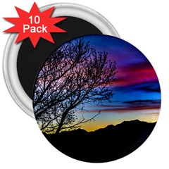 Sunset Landscape Scene, San Juan Province, Argentina003 3  Magnets (10 Pack)  by dflcprintsclothing