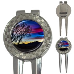 Sunset Landscape Scene, San Juan Province, Argentina003 3-in-1 Golf Divots by dflcprintsclothing