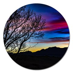 Sunset Landscape Scene, San Juan Province, Argentina003 Magnet 5  (round) by dflcprintsclothing