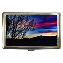 Sunset Landscape Scene, San Juan Province, Argentina003 Cigarette Money Case by dflcprintsclothing