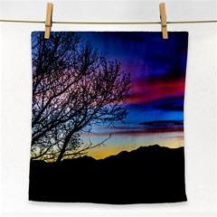 Sunset Landscape Scene, San Juan Province, Argentina003 Face Towel by dflcprintsclothing