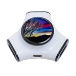 Sunset Landscape Scene, San Juan Province, Argentina003 3-Port USB Hub Front