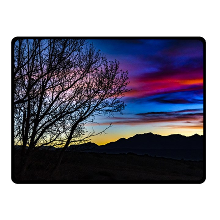 Sunset Landscape Scene, San Juan Province, Argentina003 Double Sided Fleece Blanket (Small) 