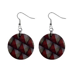 Abstract Zigzag Motif Mini Button Earrings by tmsartbazaar