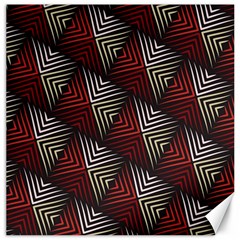 Abstract Zigzag Motif Canvas 12  X 12  by tmsartbazaar