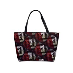 Abstract Zigzag Motif Classic Shoulder Handbag by tmsartbazaar