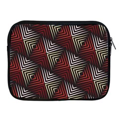 Abstract Zigzag Motif Apple Ipad 2/3/4 Zipper Cases by tmsartbazaar