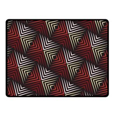 Abstract Zigzag Motif Double Sided Fleece Blanket (small)  by tmsartbazaar