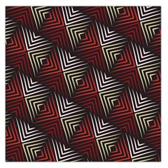 Abstract Zigzag Motif Large Satin Scarf (square) by tmsartbazaar