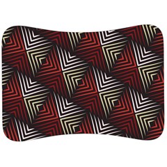 Abstract Zigzag Motif Velour Seat Head Rest Cushion by tmsartbazaar