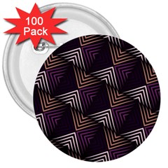 Zigzag Motif Design 3  Buttons (100 Pack)  by tmsartbazaar