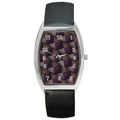 Zigzag Motif Design Barrel Style Metal Watch by tmsartbazaar