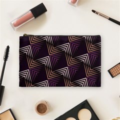 Zigzag Motif Design Cosmetic Bag (medium) by tmsartbazaar