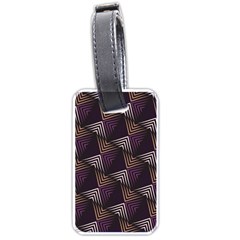 Zigzag Motif Design Luggage Tag (one Side) by tmsartbazaar