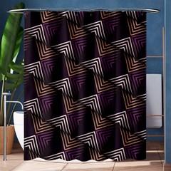 Zigzag Motif Design Shower Curtain 60  X 72  (medium)  by tmsartbazaar