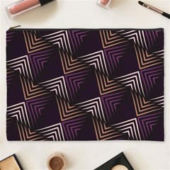 Zigzag Motif Design Cosmetic Bag (xxxl) by tmsartbazaar